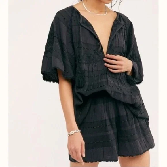 Free People Sedona Peasant Blouse - Picture 1 of 6